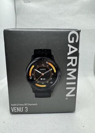 Garmin venu 3 slate stainless steel bezel with black case and silicone band (010-02784-01) смарт-часы новые!!!2 фото