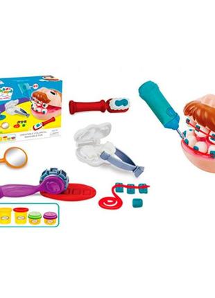 Набор с тестом для лепки маленький дантист mk 1525-3