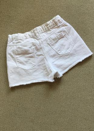 Цена снижена!!! шорты джинсовые белые9 фото