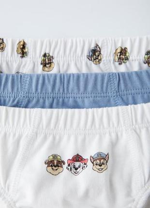 Набір трусів/труси/сліпи на хлопчика 4-5/5-6 років щенячий патруль/paw patrol зара/zara