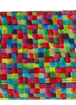 Клатч різнокольорова клітинка