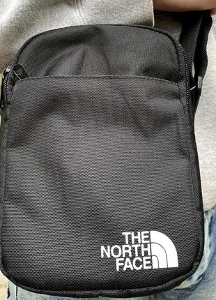 Барсетка the north face черная мужская сумка через плечо тнф сумка tnf3 фото