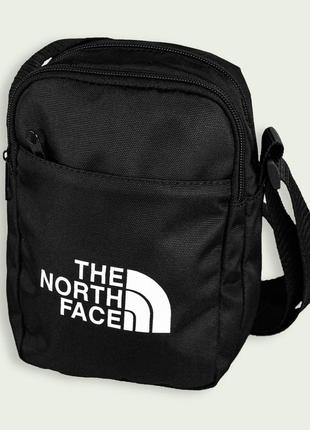 Барсетка the north face черная мужская сумка через плечо тнф сумка tnf