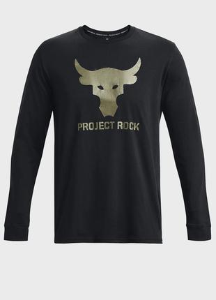 Under armour мужской черный лонгслив ua pjt rock brahma bull ls4 фото