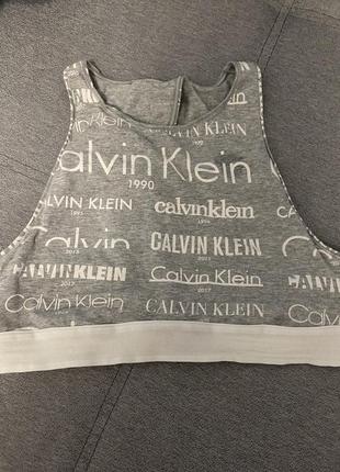 Топ calvin klein m второй в подарок белый