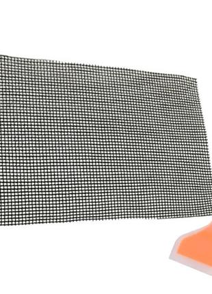 Набір антипригарний килимок-сітка для bbq і гриля і лопатка з антипригарним покриттям orange (n-1206)