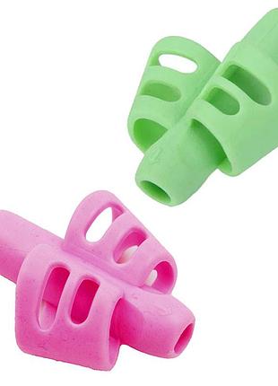 Силиконовые насадки набор из 2-х шт для ручки, для карандаша для коррекции письма v-11560