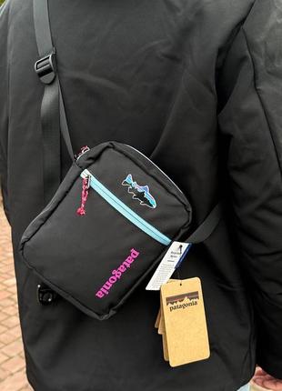 Мессенджер patagonia мужская черная, барсетка сумка патагония2 фото