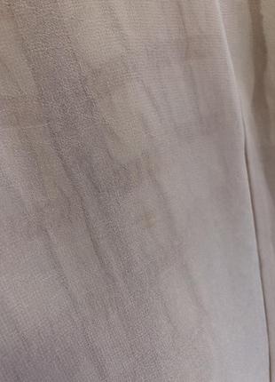 Роскошная винтажная прозрачная блуза рубашка пудровый персиковый цвет винтаж8 фото