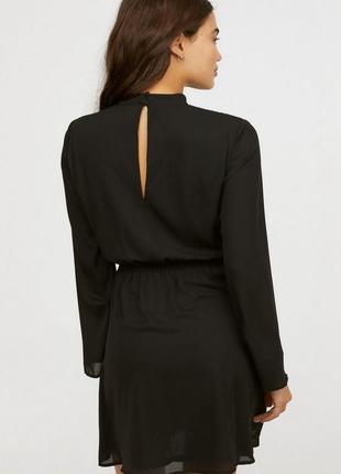 Сукня h&m чорного кольору, шифонова