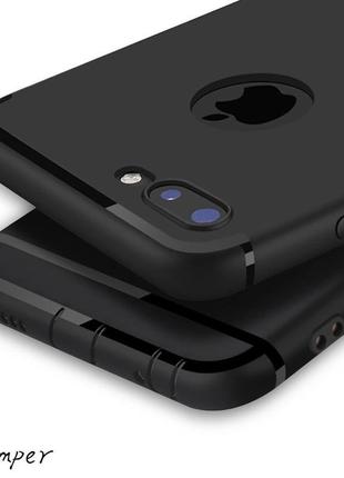 Силіконовий чохол для iphone 7 plus/iphone 8 plus ультратонкий чорний