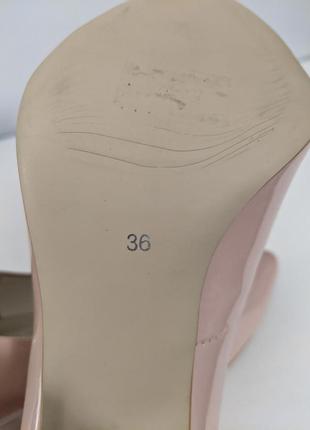 Туфли женские лаковая кожа размер 367 фото