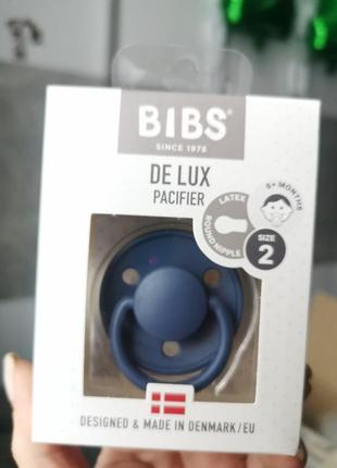 Соска bibs de lux 6-18 міс steel blue3 фото