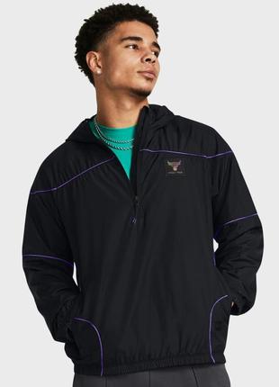 Under armour чоловічий чорний анорак pjt rock anorak jacket