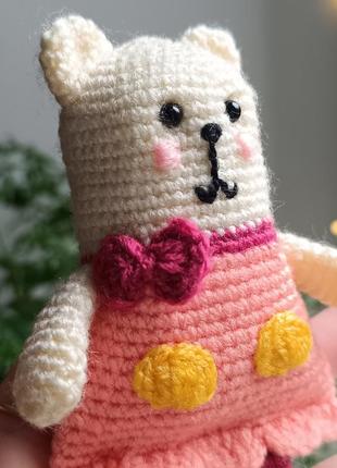 Вʼязана іграшка ведмедик, мʼяка іграшка ведмідь на подарунок2 фото