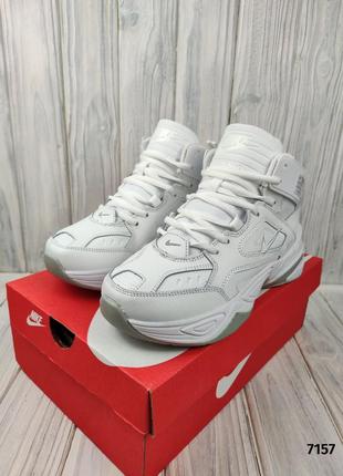 Кроссовки зимние nike m2k tekno high winter white2 фото