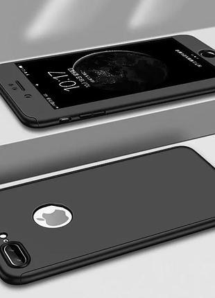 Чохол 360 для iphone 6/6s чорний протиударний