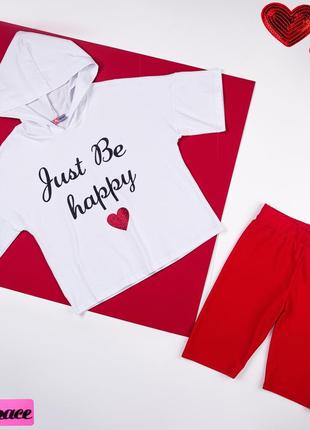 Велосипедки красные на девочку-подростка рост 134-176