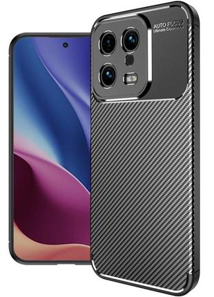 Чохол fiji ultimate carbon для xiaomi 13 противоударный бампер чорний