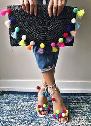 Босоніжки на шпильці з кульками від sergio todzi