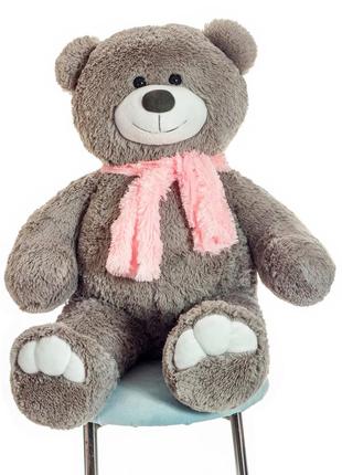 М'яка іграшка для дітей і дорослих, плюшевий мішка, містер ведмідь, колір червоний, розмір 100 см6 фото