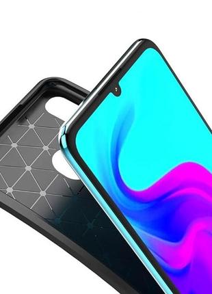 Чехол fiji ultimate carbon для huawei p30 lite / nova 4e противоударный бампер черный2 фото