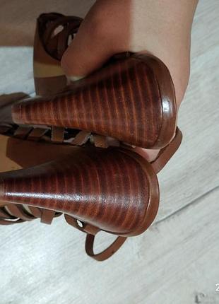 Натур шкіра плетінки від zara р37, 24 см, сток3 фото