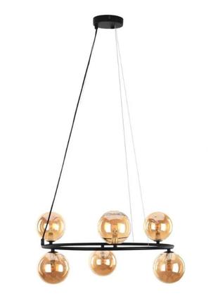 Люстра tk lighting anabelle 6906 6xg9 янтарный