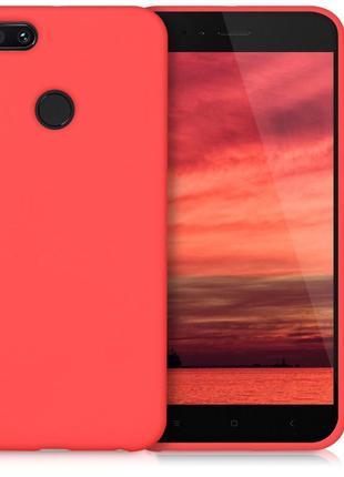 Чохол xiaomi mi a1 / mi5x силікон soft touch бампер червоний