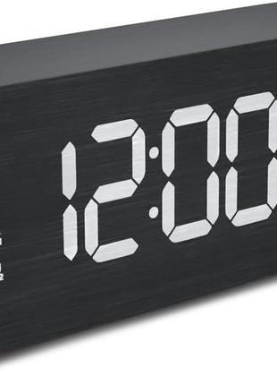 Настольные цифровые часы  muenfly ‎oei13 (черный/кубовидный)