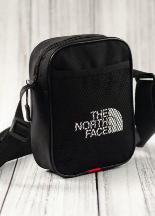 Сумка the north face черная мужская сумка через плечо тнф барсетка tnf на плечо