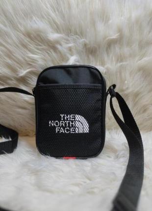 Сумка the north face чорна чоловіча сумка через плече тнф барсетка tnf на плече2 фото