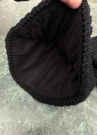Мужская шапка stone island черная, стильная брендовая шапка стон айленд5 фото