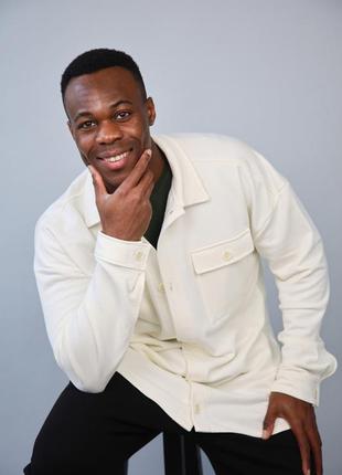 Молочна сорочка чоловіча