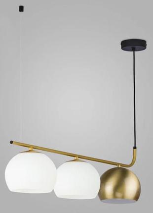 Люстра tk lighting castello 3pl 3xe27 белый с золотистым