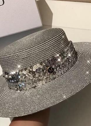 Жіночий пляжний капелюшок, капелюх. жіноча пляжна капелюх з паєтками