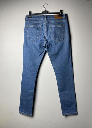 Синие джинсы узкие мужские2 фото