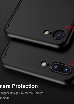 Чехол  360 на iphone 7/iphone 8 + стекло в подарок , black3 фото