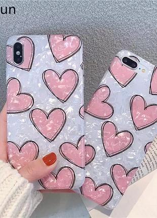 Силиконовый чехол для apple iphone 6/iphone 6s сердце 3