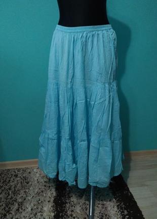 Юбка длинная хб довга спідниця