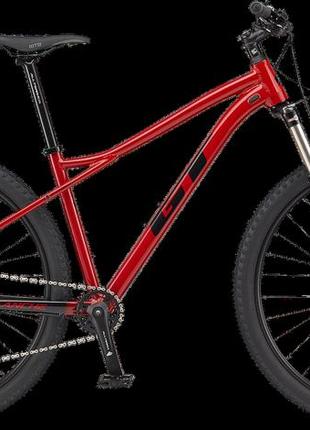 Велосипед гірський 29" gt avalanche elit rockshox m 2021, червоний, m (160-175 см)