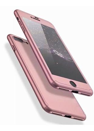 Чохол протиударний для iphone 6 plus/iphone 6s plus + скло в подарунок, rose2 фото