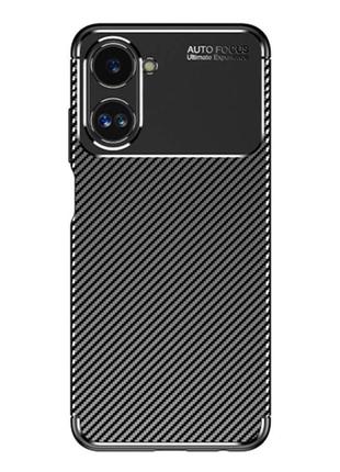 Чехол fiji ultimate carbon для realme 10 4g (rmx3630) противоударный бампер черный