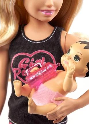 Кукла barbie skipper babysitters (барби скиппер няня с младенцем) tm mattel арт. grp13 топ