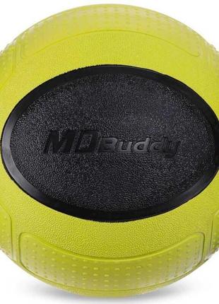 М'яч медичний медбол medicine ball gi-2620-2 2 кг зелений-чорний топ