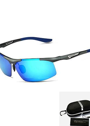 Мужские солнцезащитные очки с поляризацией, для рыбалки и вождения, veithdia, blue
