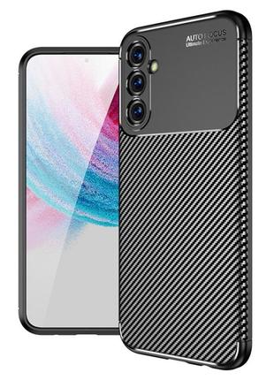 Чохол fiji ultimate carbon для samsung galaxy m14 (m146) противоударный бампер чорний