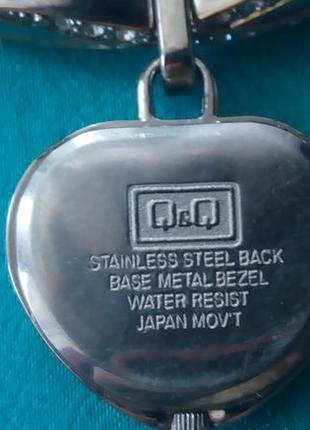 Часы женские q&q water resistant ,виде банта с кулоном.9 фото