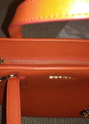 Furla daisy tote medium orange4 фото