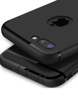 Чехол для iphone 7 plus/iphone 8 plus силиконовый  black